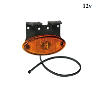 312369027, 31-2369-027, 12v trailer side marker led oval lamp aspock flat point ii 3176020 valeryd